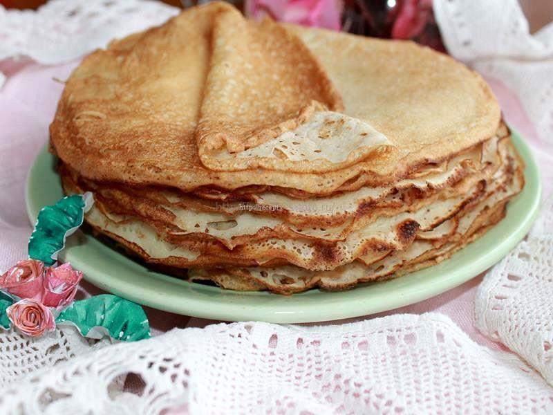 Блины на сметане рецепт пошагово с дырочками