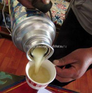 Термос тибетского чая