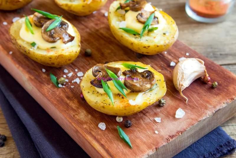 картофель с грибами