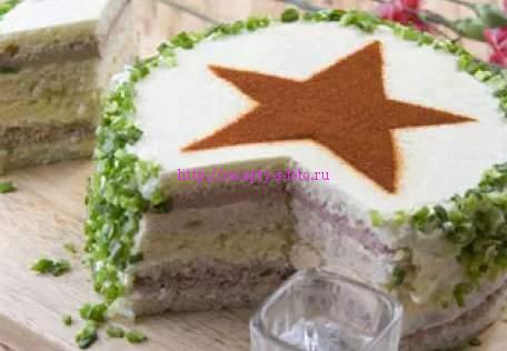 торт со звездой