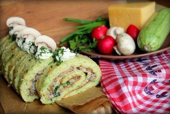 Рулет из кабачков