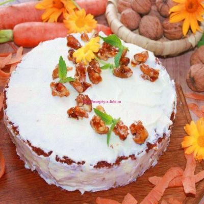 Морковный торт рецепт десерта