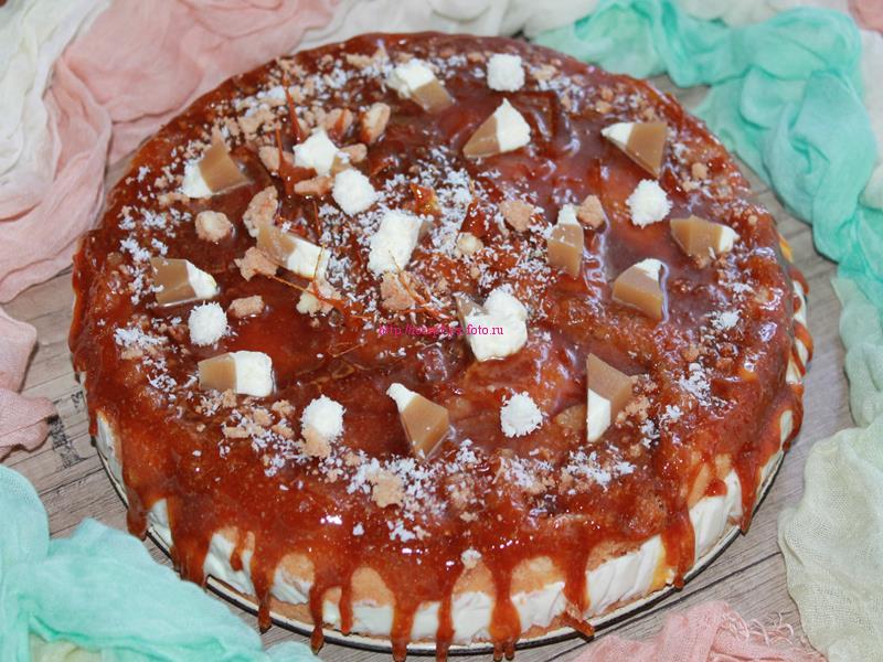 Торт с соленой карамелью