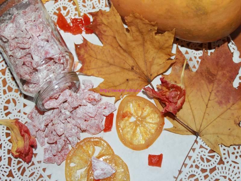Цукаты из тыквы с лимоном