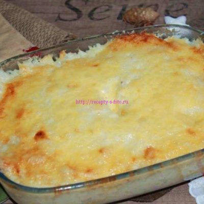 Рыбная запеканка с рисом