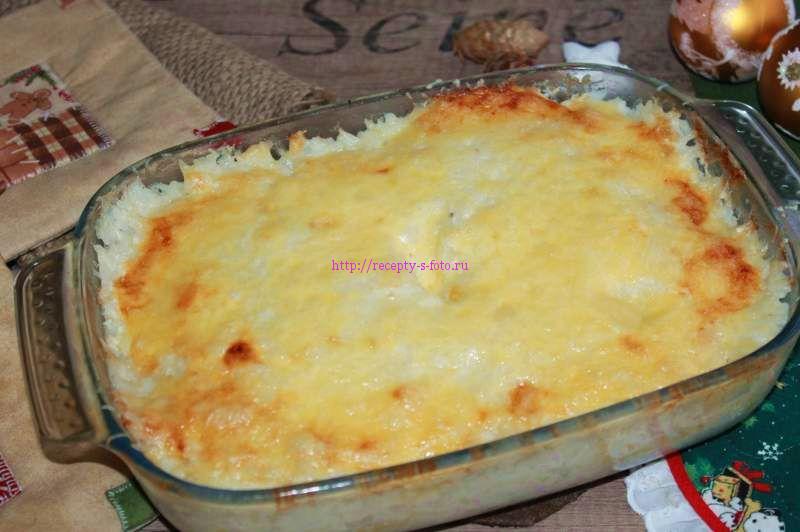 Рыбная запеканка с рисом