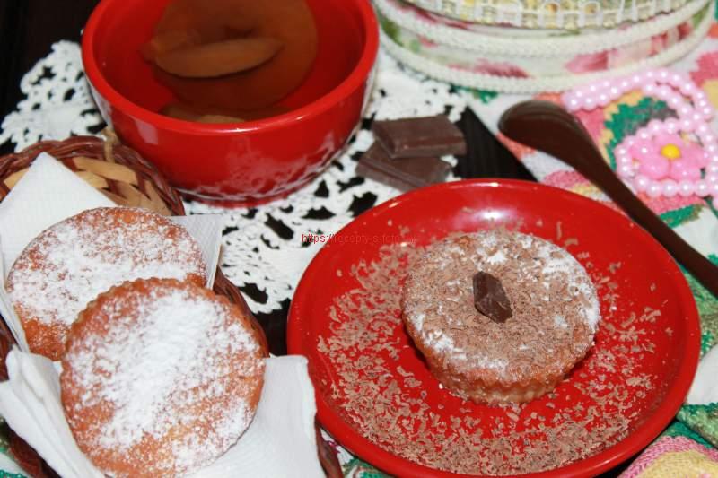 Кексы в формах на кефире