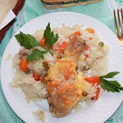Куриные ножки с рисом