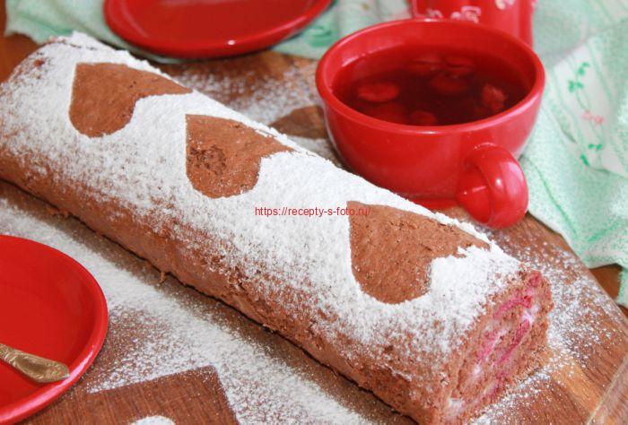 Рулет с вишней