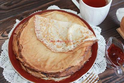 Блины на молоке тонкие с дырочками