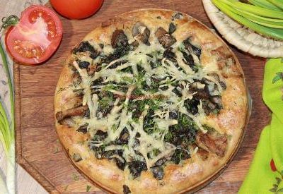 пирог с грибами