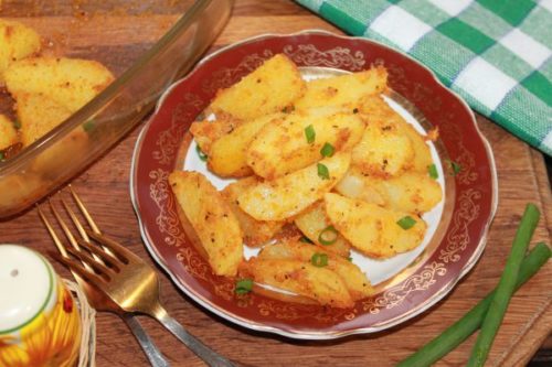 Картошка в сухарях в духовке рецепт приготовления