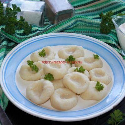Галушки с картошкой