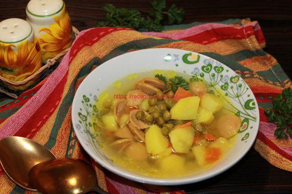 Суп с консервированным горошком