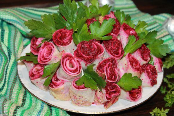 салат букет роз
