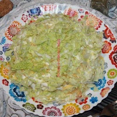 салат с сыром и пекинской капустой