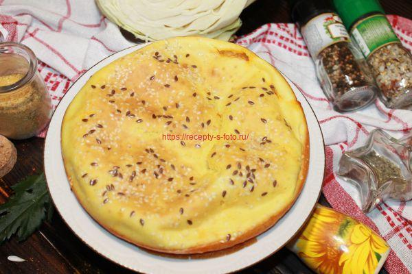 Пирог с капустой на кефире