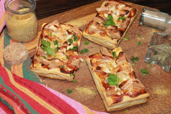 Слоеная мини пицца