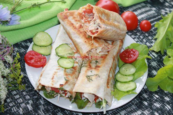 Домашняя шаурма в лаваше