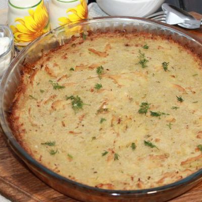 Картофельная запеканка с грибами