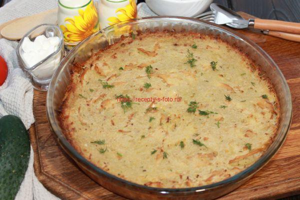 Картофельная запеканка с грибами