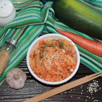 кабачки с морковью по корейски